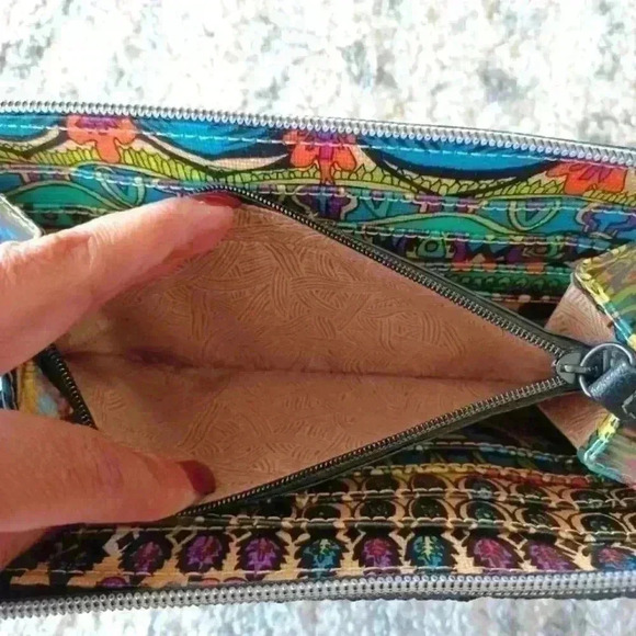 Sakroots Colorful Bohemian Zip Top Wallet - Picture 6 of 13